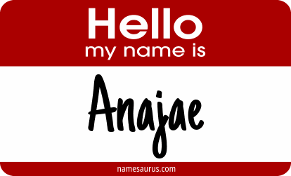 Hello my name is Anajae png download