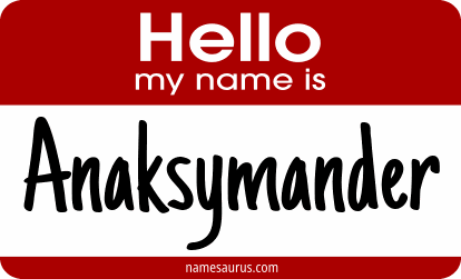 Hello my name is Anaksymander png download