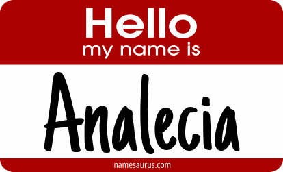Hello my name is Analecia png download