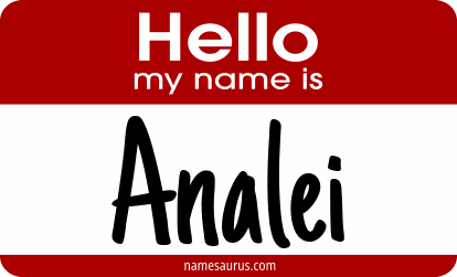 Hello my name is Analei png download