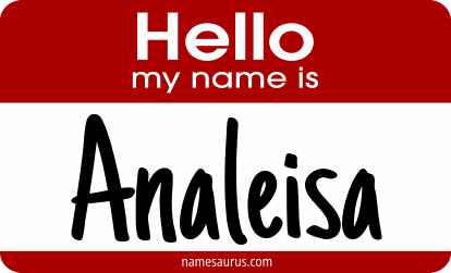 Hello my name is Analeisa png download