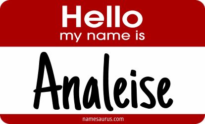 Hello my name is Analeise png download