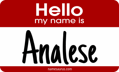 Hello my name is Analese png download