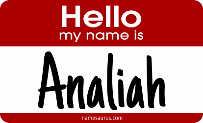 Hello my name is Analiah png download