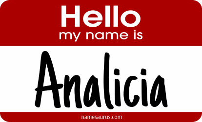 Hello my name is Analicia png download