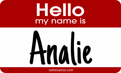 Hello my name is Analie png download