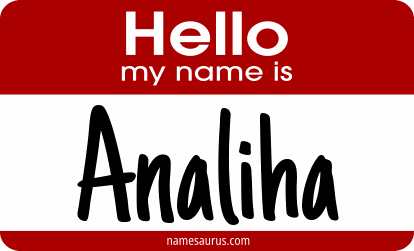 Hello my name is Analiha png download