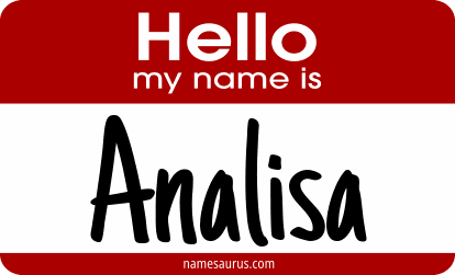 Hello my name is Analisa png download