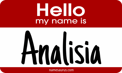 Hello my name is Analisia png download
