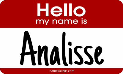 Hello my name is Analisse png download