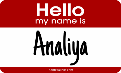 Hello my name is Analiya png download