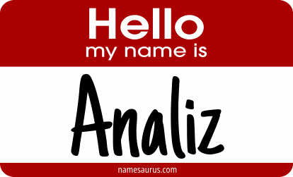 Hello my name is Analiz png download