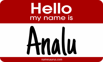 Hello my name is Analu png download