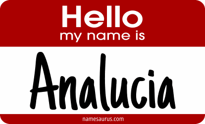 Hello my name is Analucia png download