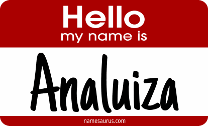 Hello my name is Analuiza png download