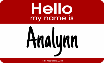 Hello my name is Analynn png download
