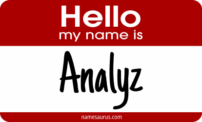 Hello my name is Analyz png download