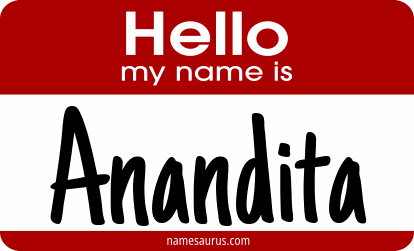 Hello my name is Anandita png download