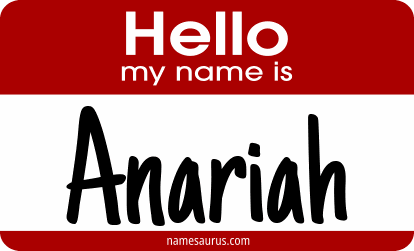 Hello my name is Anariah png download