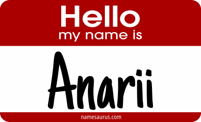 Hello my name is Anarii png download