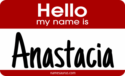 Hello my name is Anastacia png download