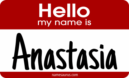 Hello my name is Anastasia png download