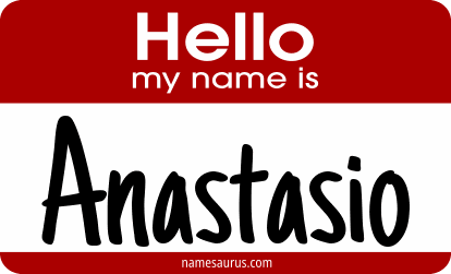 Hello my name is Anastasio png download
