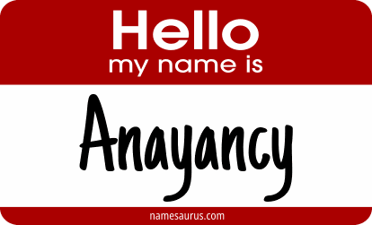 Hello my name is Anayancy png download