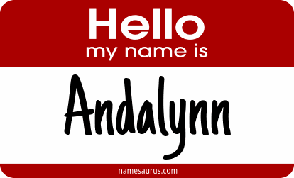 Hello my name is Andalynn png download