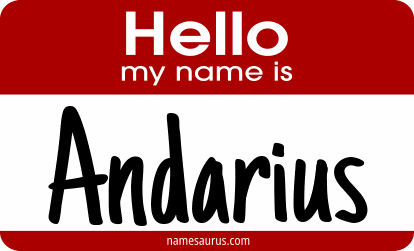 Hello my name is Andarius png download