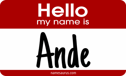 Hello my name is Ande png download