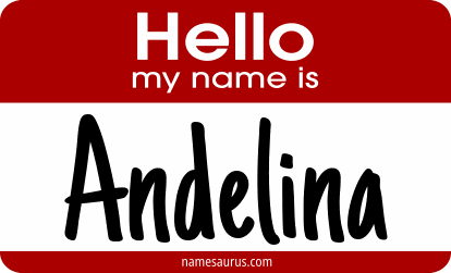 Hello my name is Andelina png download