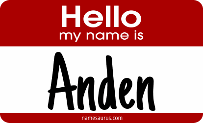 Hello my name is Anden png download