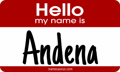 Hello my name is Andena png download