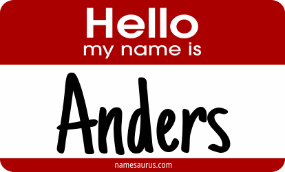 Hello my name is Anders png download