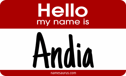 Hello my name is Andia png download