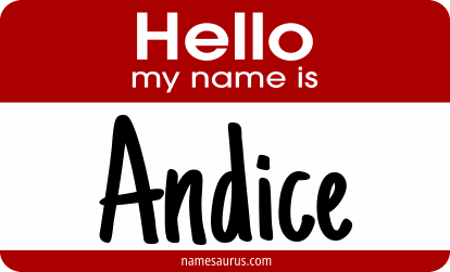 Hello my name is Andice png download