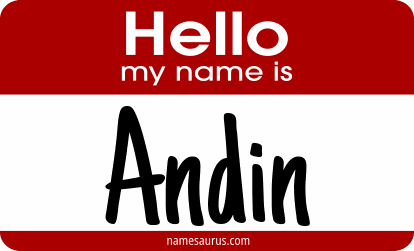 Hello my name is Andin png download