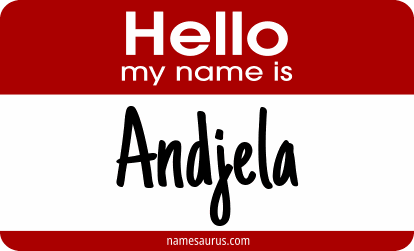 Hello my name is Andjela png download