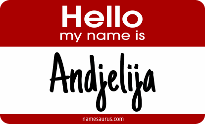 Hello my name is Andjelija png download
