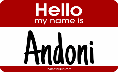 Hello my name is Andoni png download