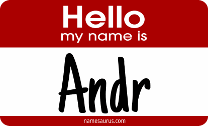 Hello my name is Andr png download