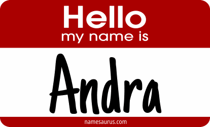 Hello my name is Andra png download
