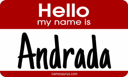 Hello my name is Andrada png download