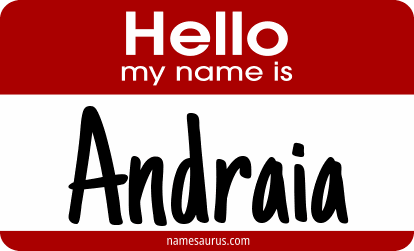 Hello my name is Andraia png download