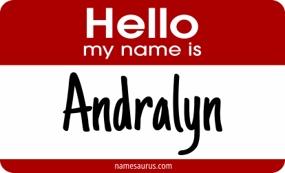 Hello my name is Andralyn png download