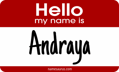 Hello my name is Andraya png download
