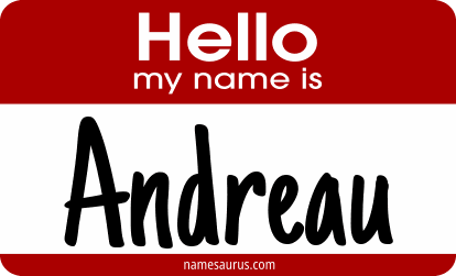 Hello my name is Andreau png download
