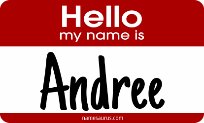 Hello my name is Andree png download