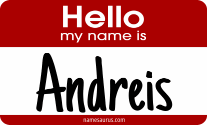 Hello my name is Andreis png download